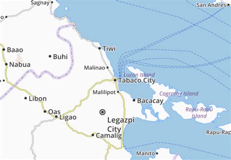 MICHELIN Tabaco City map .